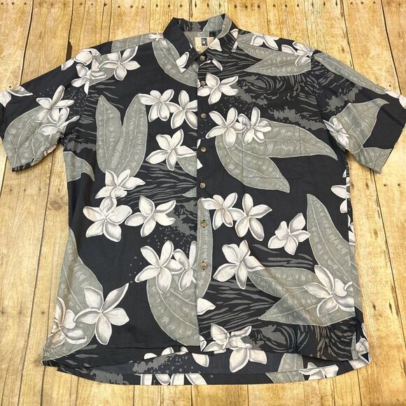 Kahala Hawaiian Shirt Large Made In USA Cotton Lawn Vintage - Picture 4 of 13